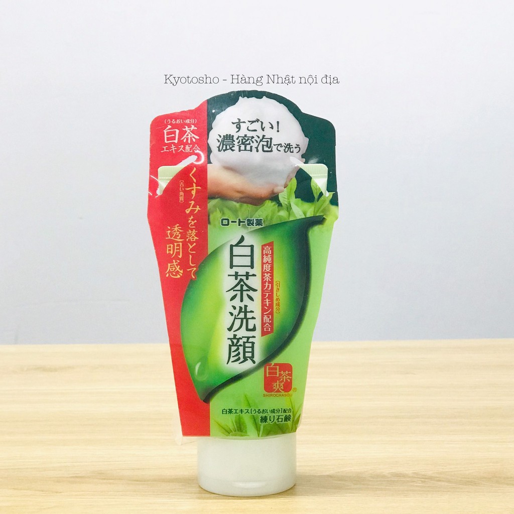 Sữa rửa mặt trà xanh Nhật Bản SHIROCHASOU ROHTO 120g