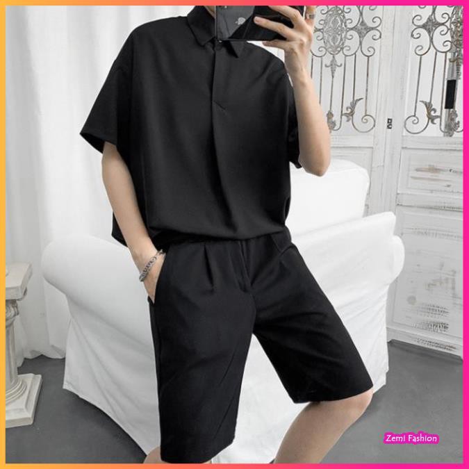 Áo Sơ Mi Nam Polo Hàn Quốc Màu Đen | BigBuy360 - bigbuy360.vn