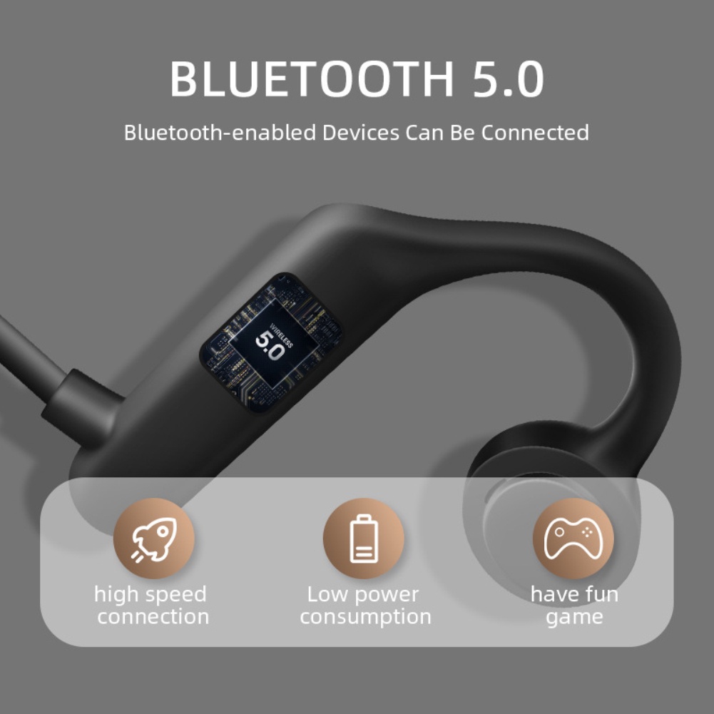 K79 Dẫn Truyền Xương Tai Nghe 5.0 Bluetooth Không Dây-Tương Thích Tai Nghe Ipx5 Chống Nước Headest Có Micro