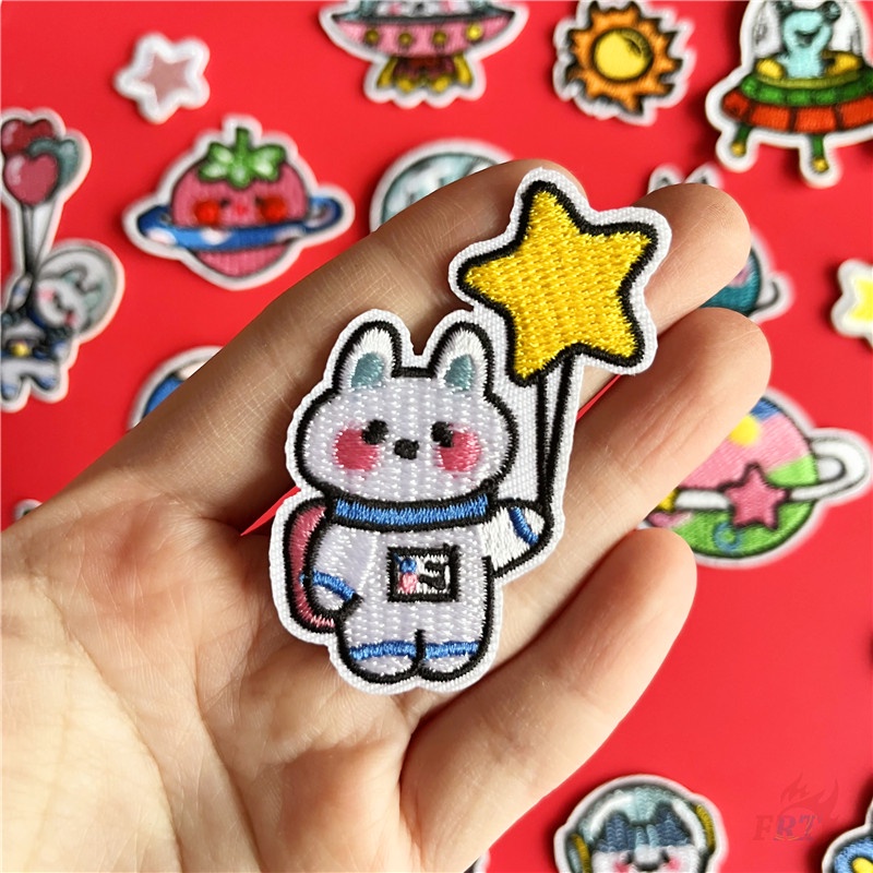 ☸ Sticker Ủi Thêu Hình Phi Hành Gia Hoạt Hình ☸ 1 Miếng Dán Ủi Lên Quần Áo Hình Động Vật