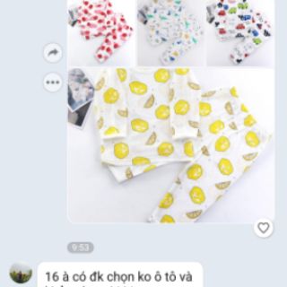 Bộ cotton cho bé