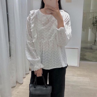 Áo bbd viền ren tay