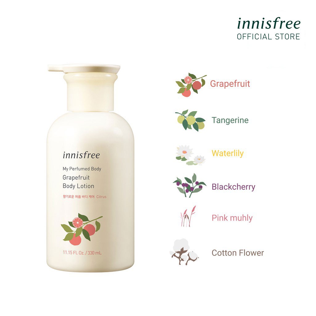 Sữa dưỡng thể hương nước hoa innisfree My Perfumed Body Lotion 330ml