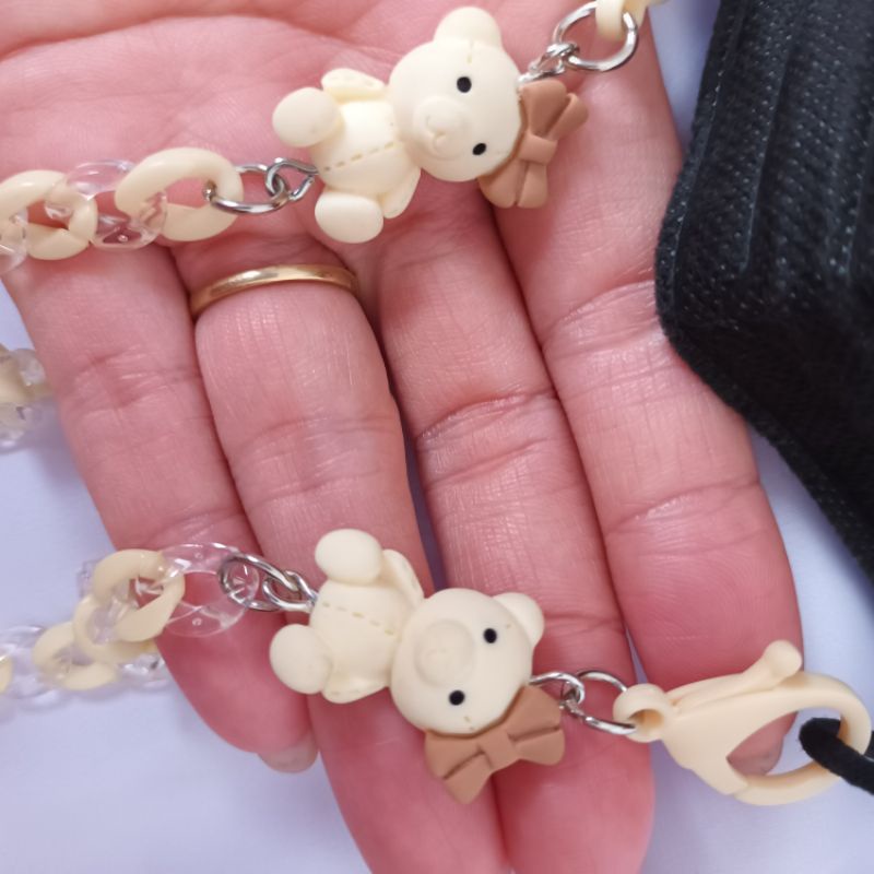 Dây đeo khẩu trang chống rớt kiểu Hàn hình gấu dễ thương mã DG23