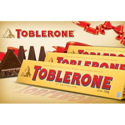 THANH SOCOLA SỮA MẬT ONG VÀ HẠNH NHÂN TOBLERONE 100G [tuankiet3009]