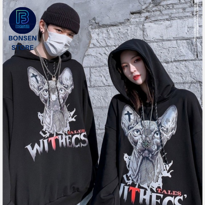 ⚡ SẢN PHẨM HOT ⚡KHUYẾN MÃI CHỈ HÔM NAY, ÁO KHOÁC NỈ IN PHÙ THỦY WITHECS - BONSEN STORE AK 01 | BigBuy360 - bigbuy360.vn