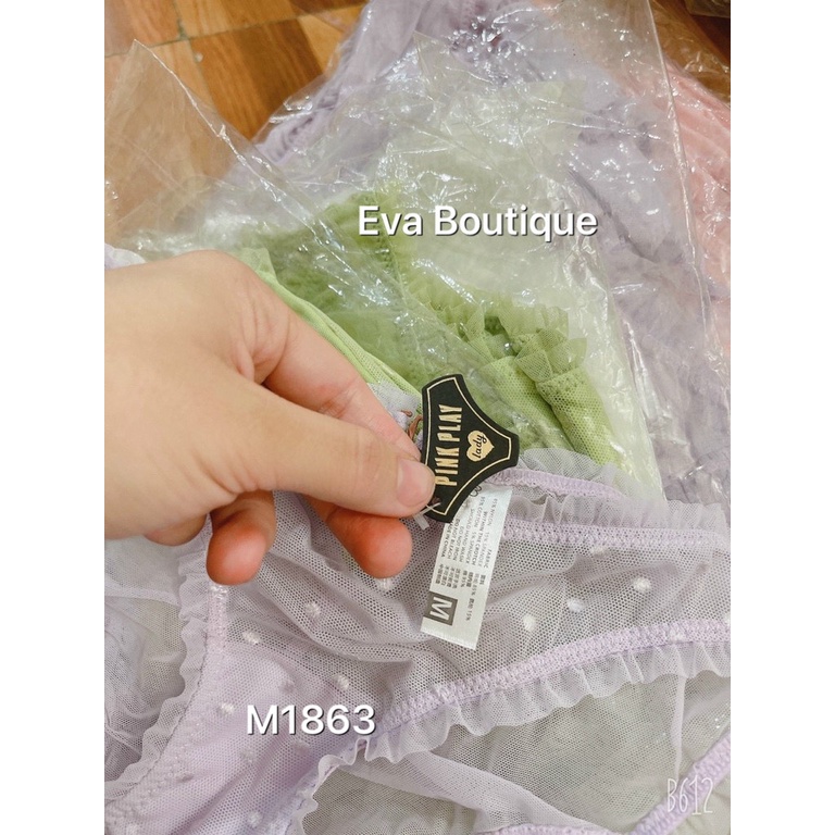 M1863 Quần pinkplay lưới siêu mềm khoét giọt nước có móc cài