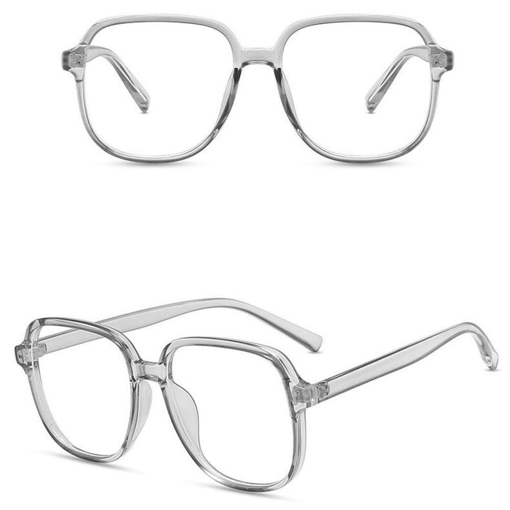 Mắt Kính Chống Ánh Sáng Xanh Tròng Trong Suốt Phong Cách Retro Dành Cho Nữ
