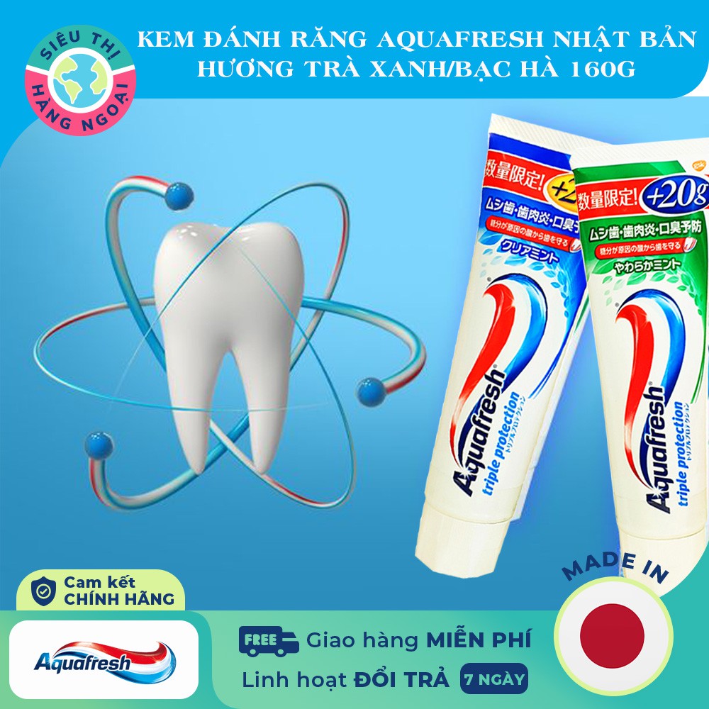 Kem Đánh Răng Aquafresh 160g Nội Địa Nhật Bản