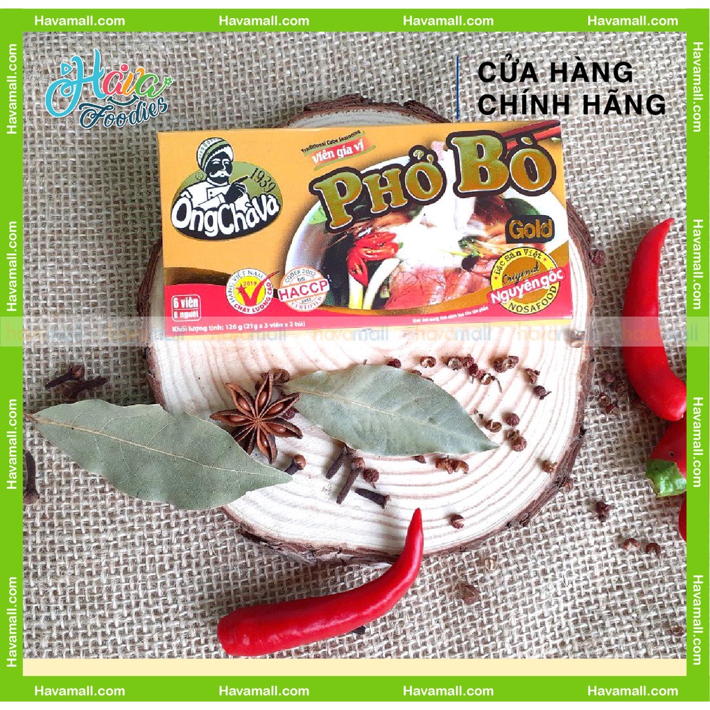 [HÀNG CHÍNH HÃNG] Viên Gia Vị Ông Chà Và 75gr (4 Viên)