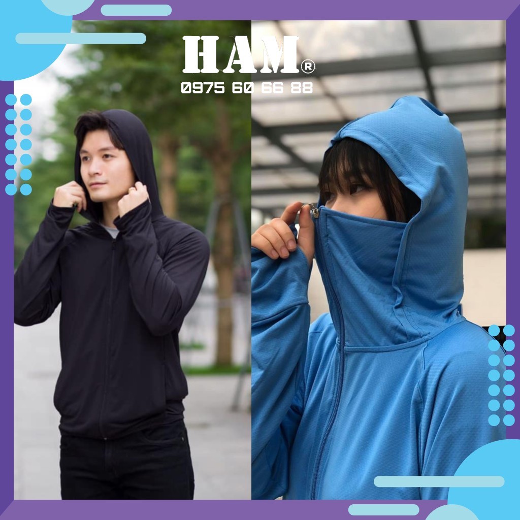 [Hàng Xịn] Áo Chống Nắng Nam Nữ, Vải Mát, Có Lỗ Thông Hơi, Cõ Mũ, Chống Tia UV