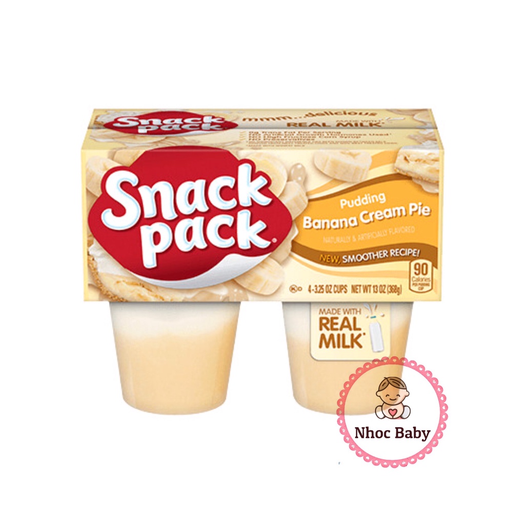 [7/2022] Váng sữa Pudding Snack Pack cho bé từ 6 tháng tuổi