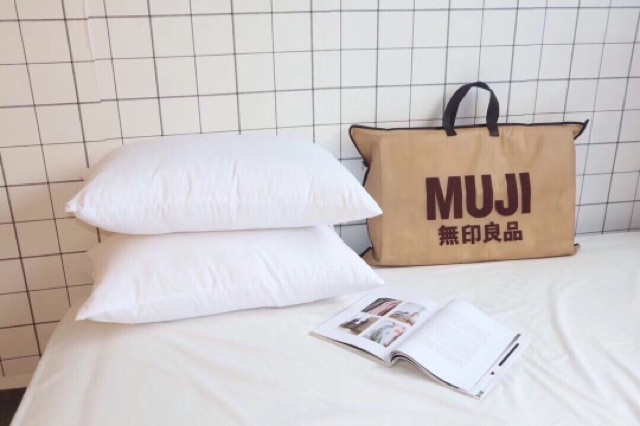 Đôi ruột gối Muji chính hãng ép hơi 45x65cm - 1,5kg / 1đôi