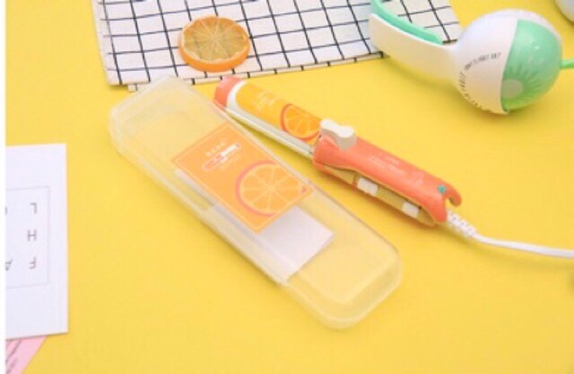 Máy là và uốn tóc mini 2 trong 1 hoạt hình và trái cây