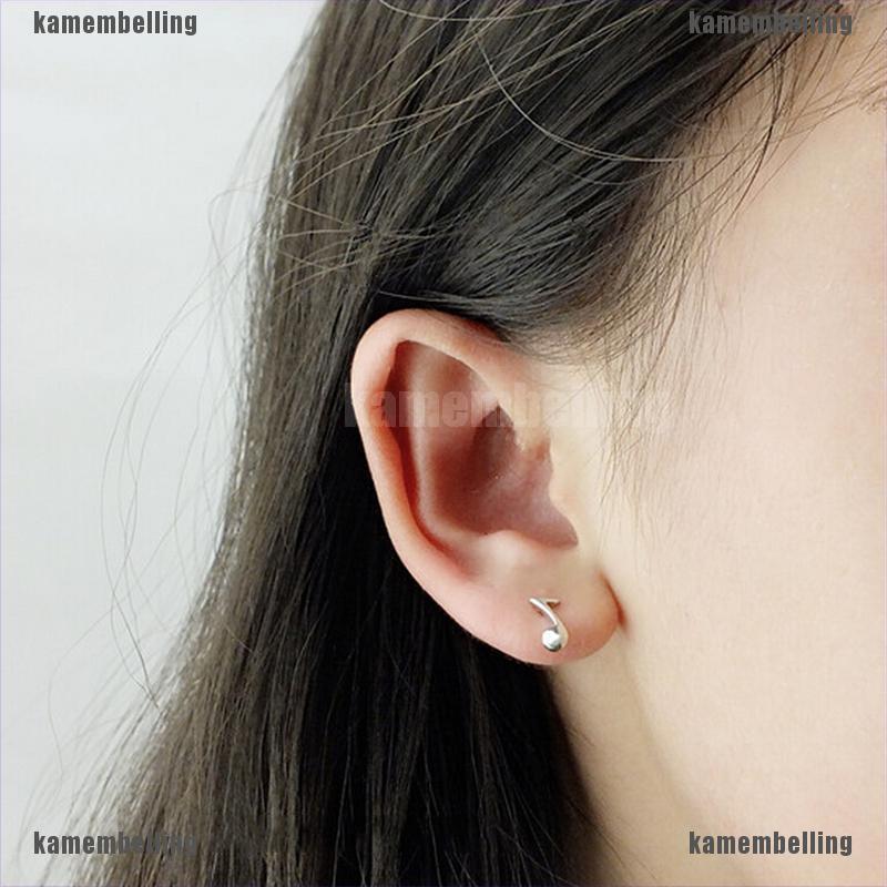 Bông Tai Mạ Bạc 925 Hình Nốt Nhạc Dễ Thương