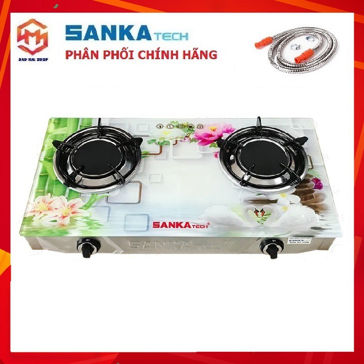 [Tặng dây ga Inox] Bếp Ga Hồng Ngoại SANKAtech SKT-725BG Bừng Sáng Không Gian Bếp