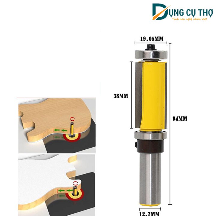 Mũi soi gỗ lấy nền 2 bi trên dưới MUWANG