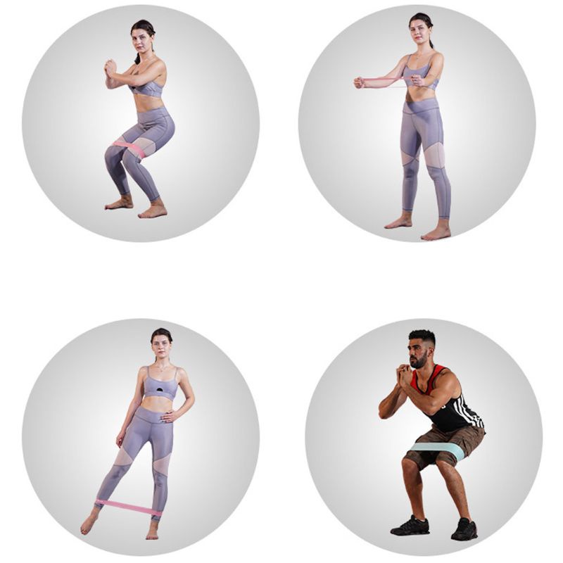 Dây Kháng Lực Bằng Latex Màu Hồng / Xanh Lá Gradient Chuyên Dụng Tập Yoga