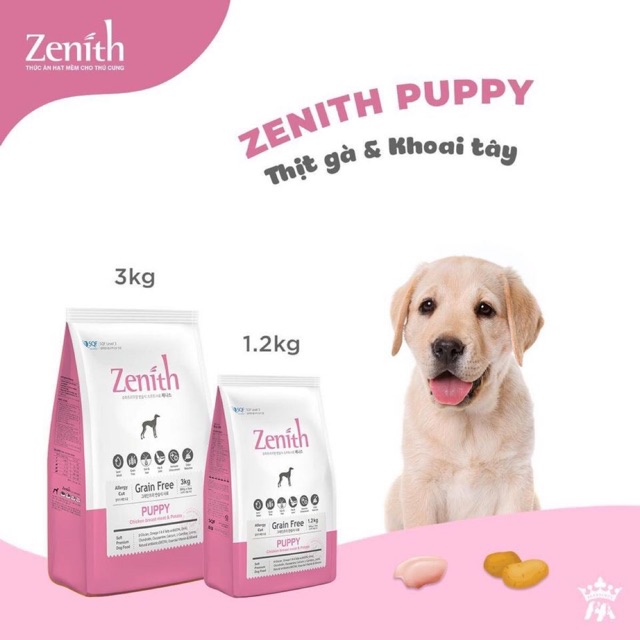 Zenith thức ăn hạt mềm cho chó con túi 1,2kg