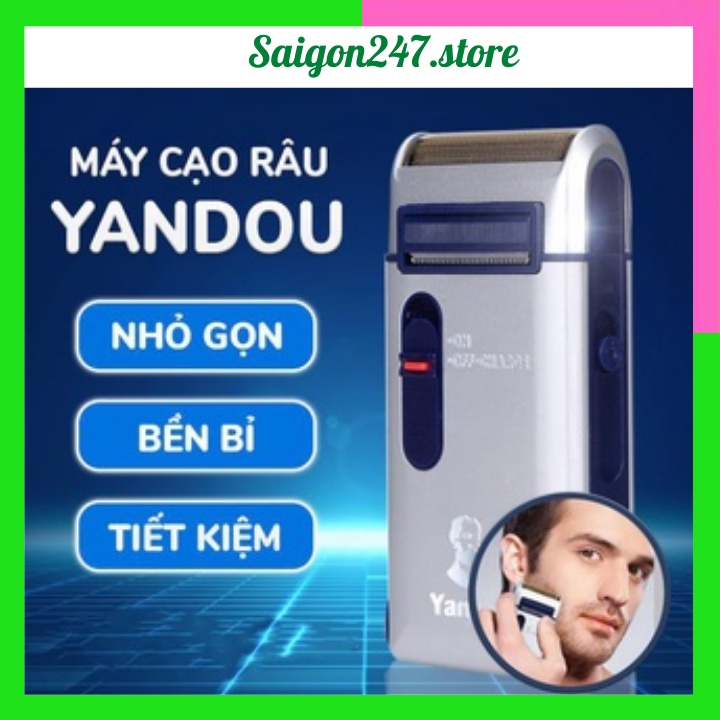 Máy Cạo Râu Pin Sạc Cao Cấp, Máy Cạo Yandou SC-W301U Siêu Bền, Phong Cách, Mạnh Mẽ, Sắc Bén, Tiện Lợi Saigon247.store