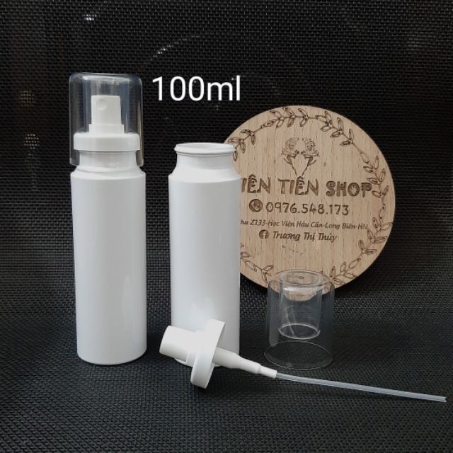 Chai nhựa 100ml xịt khoáng cao cấp ( dùng 1 lần)