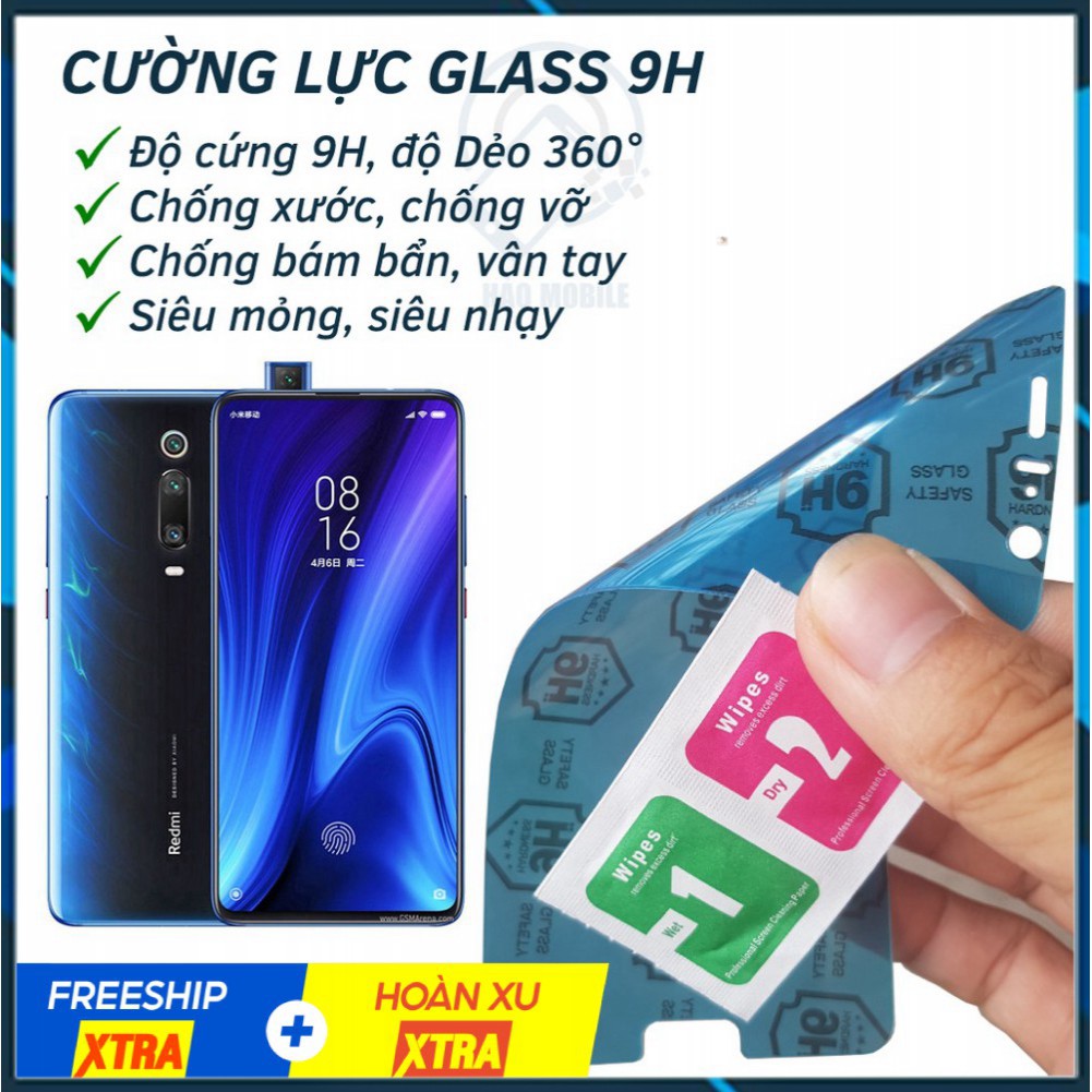 Dán cường lực dẻo nano Xiaomi Redmi K20, K20 Pro, K30
