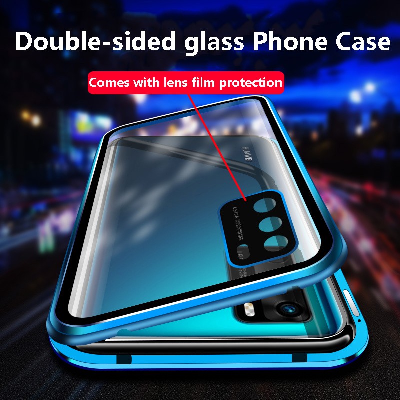 Ốp điện thoại kính cường lực hai mặt cho Huawei P30 P30Pro Mate 30 Mate 30 Pro P40 P40Pro P40 Lite P40 Pro+ Nova 5T Nova 7i Nova 7SE