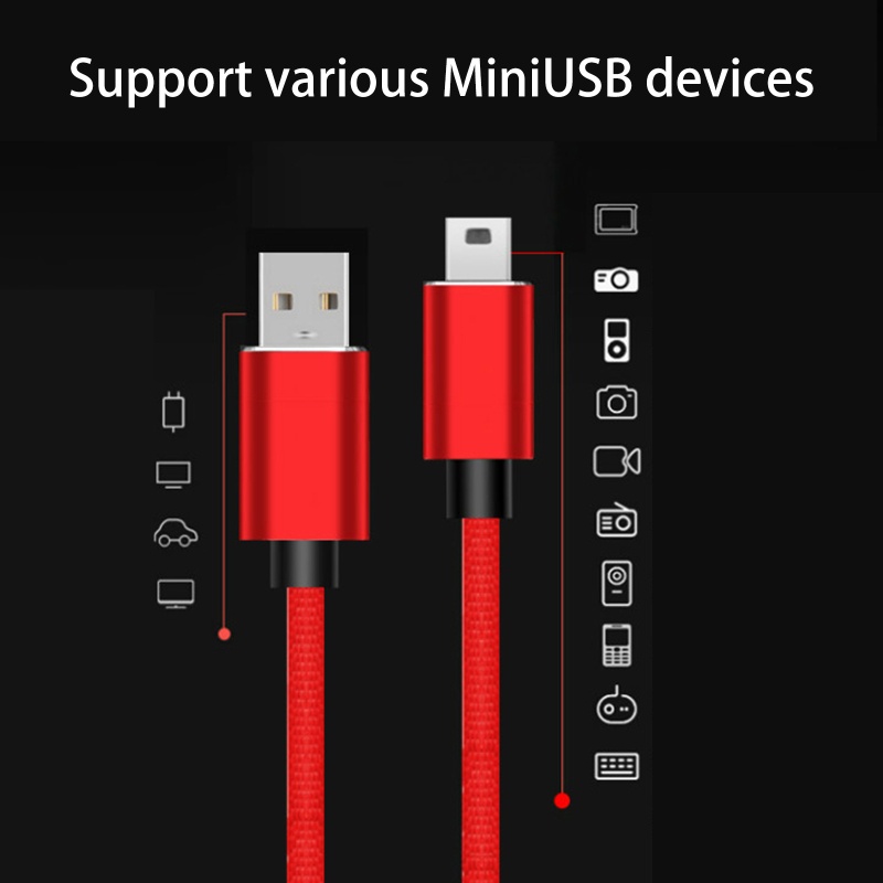 Cáp USB mini PCF * Cáp sạc dữ liệu nhanh USB sang USB cho máy nghe nhạc MP3 MP4