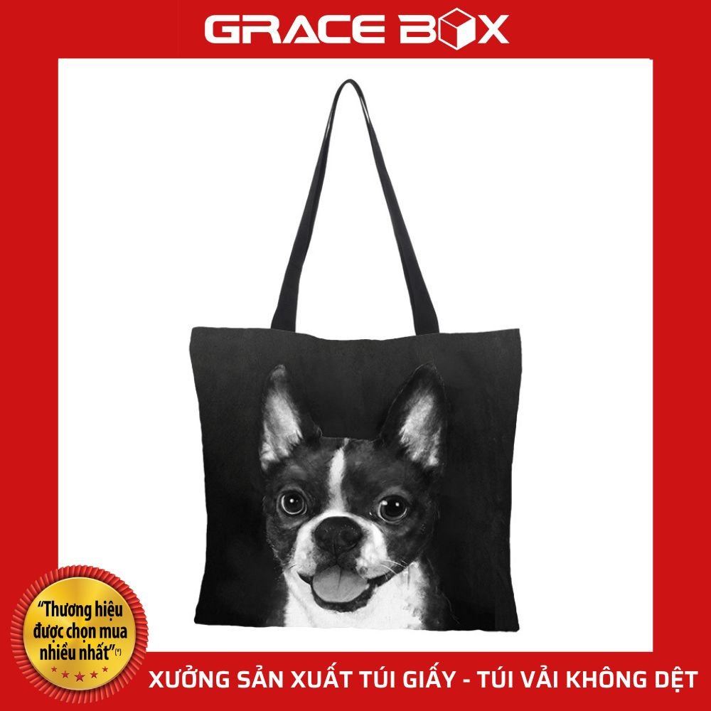 Túi Vải Canvas Bộ Sưu Tập LOVE MEO - Siêu Thị Bao Bì Grace Box
