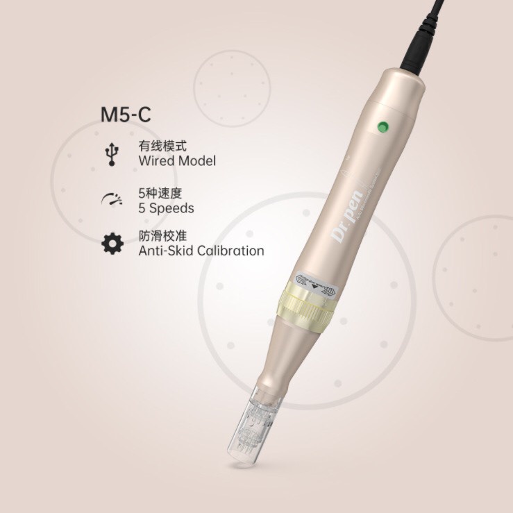 Máy Lăn Kim Dr Pen M5 Vàng Tích Điện Máy Phi Kim Cấy Tảo Cấy Phấn Trắng Da Vi Tảo Xoắn Nano Da Đầu Tóc Mặt Spa