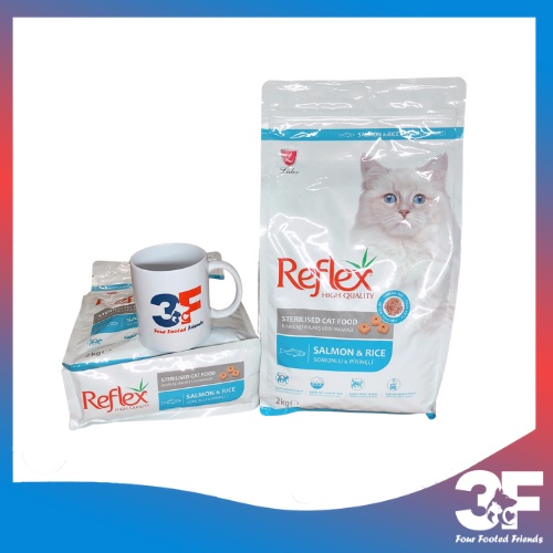 Thức Ăn Hạt Cho Mèo Reflex Sterilised Dành Riêng Cho Mèo Triệt Sản Vị Cá Hồi Và Gạo - Bao 2Kg