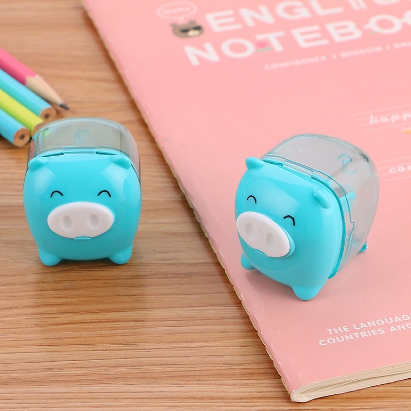 Đồ chuốt bút chì con heo xinh xắn, gọt bút chì