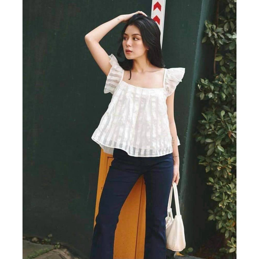 ÁO TRẮNG BABYDOLL XÒE CỰC XINH CHO MÙA HÈ - DOTI TOP