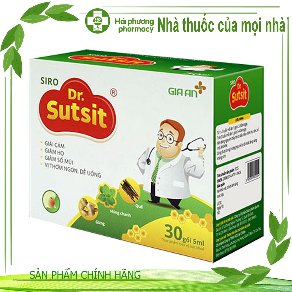 dr.sutsit siro ho 1 hộp 30 gói hỗ trợ hô hấp