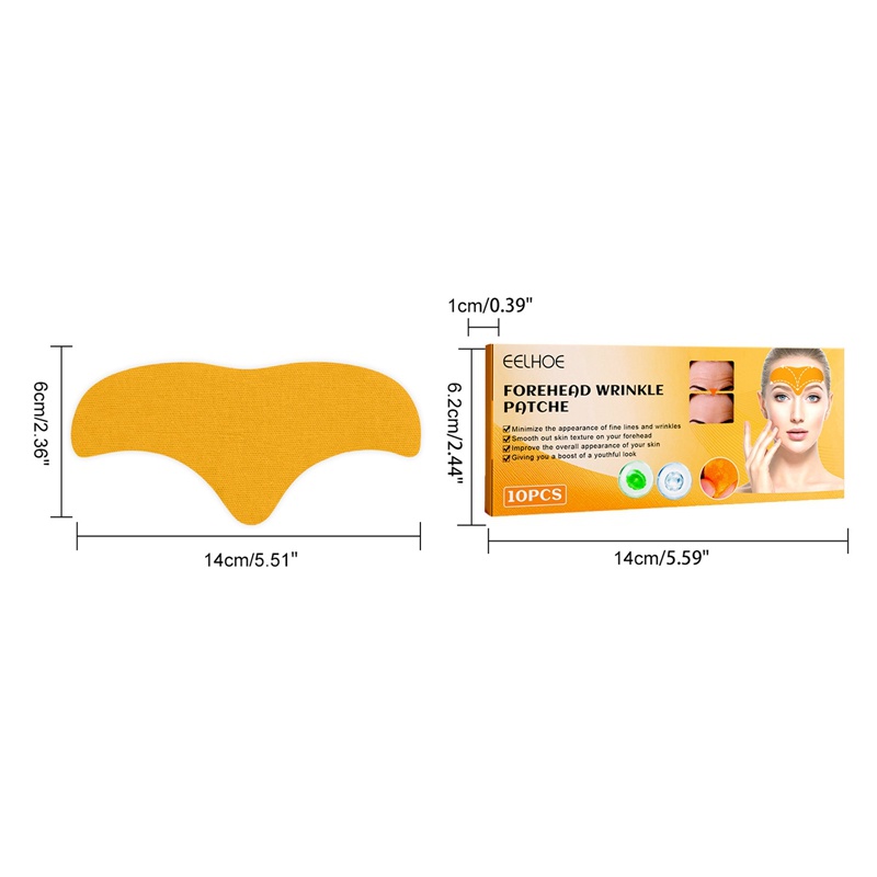 Set 10 Miếng Dán Trán Chống Nếp Nhăn Bổ Sung Collagen Chất Lượng Cao