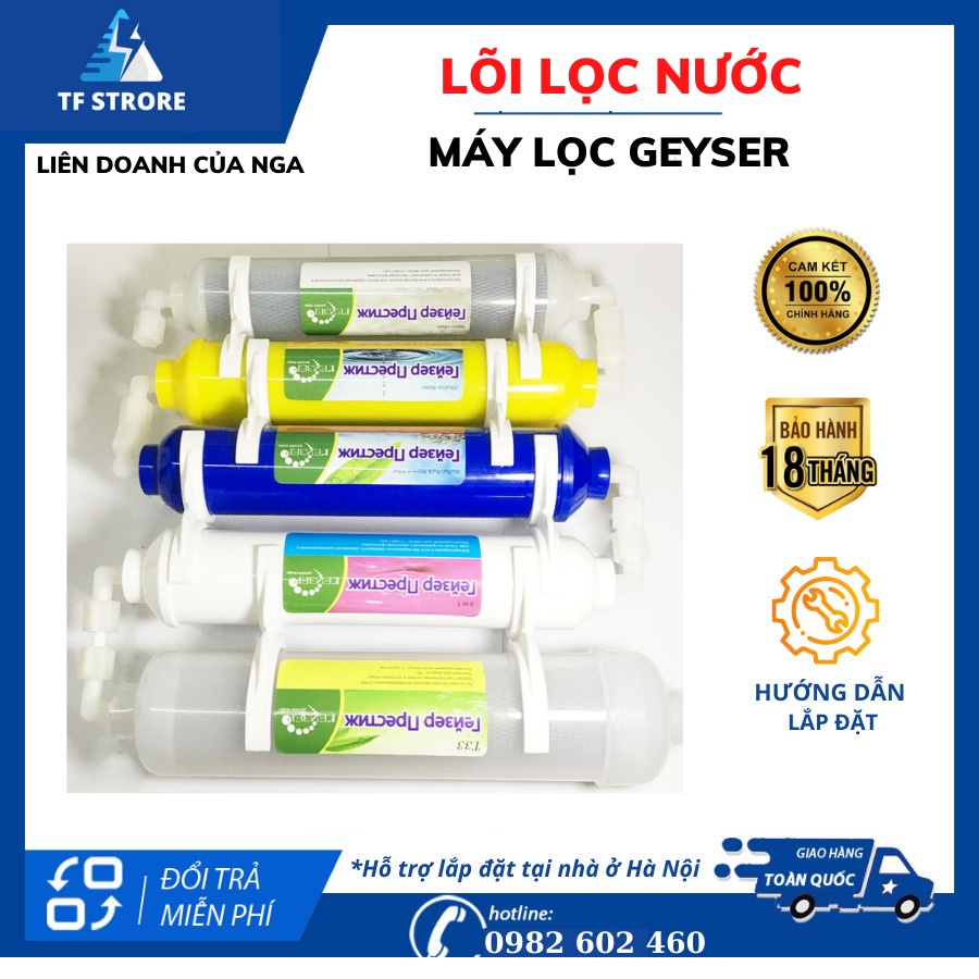 Lõi Lọc 12345678 Máy Lọc Nước Nano Geyser Thế Hệ Mới Nhất - Cam Kết Hàng Chính Hãng