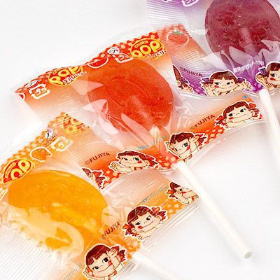 Kẹo mút Fujiya hương trái cây 20 cái / gói - Hàng nội địa Nhật