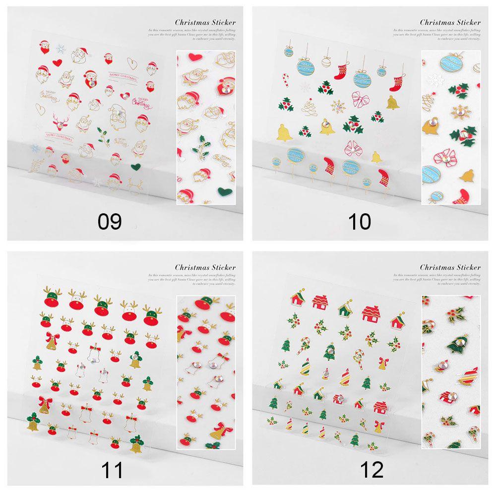 Miếng Dán Trang Trí Móng Tay Chủ Đề Giáng Sinh