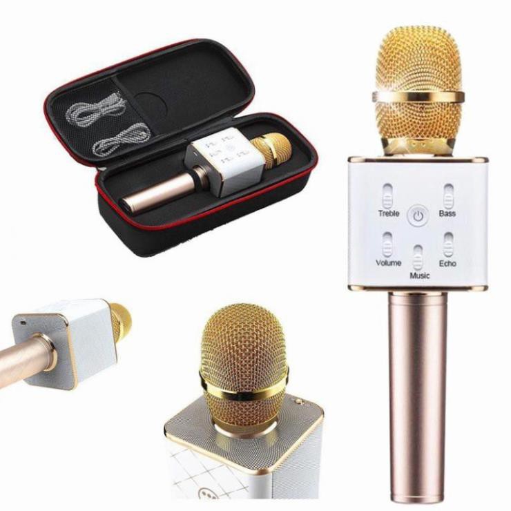 [ BAO SÀI 14 NGÀY FREE SHIP ] Micro karaoke tích hợp Loa Bluetooth TUXUN Q7 -  TƯƠNG THÍCH MỌI DÒNG ĐIỆN THẠI - 1 ĐỔI 1