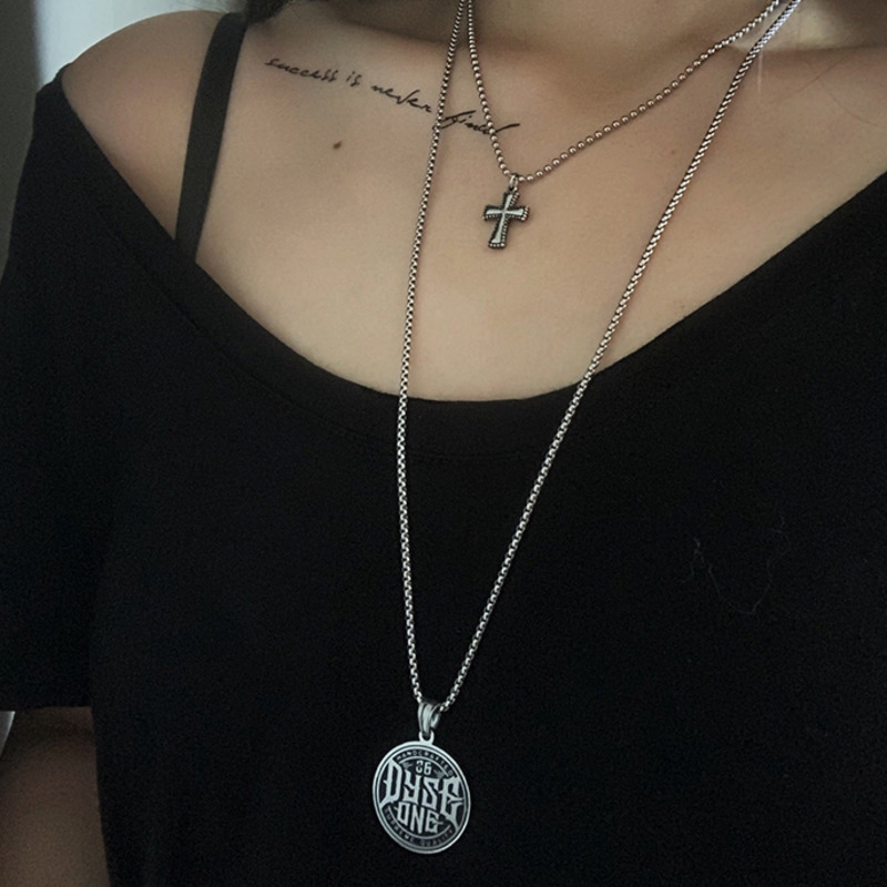 Dây chuyền bằng thép titan phong cách hiphop thời trang cá tính