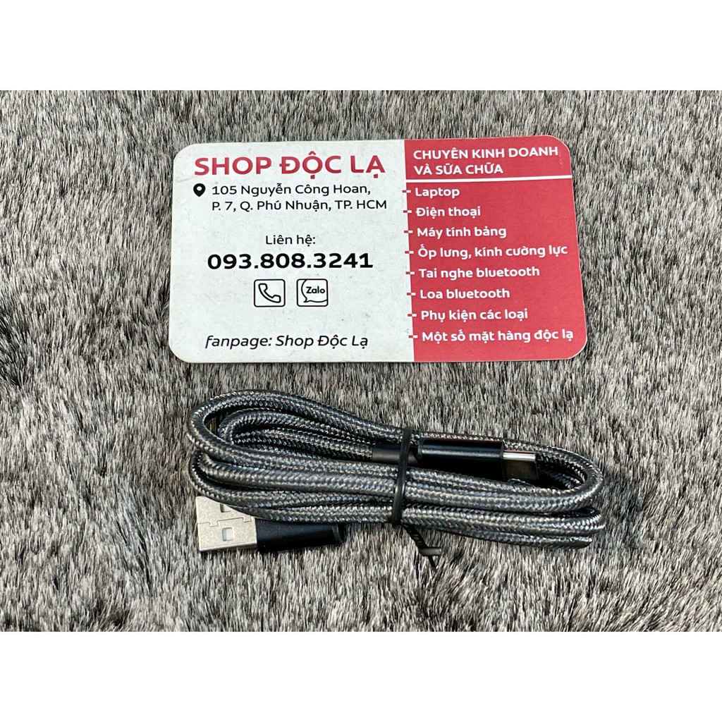 Cáp siêu bền bọc dù Anker USB-A to USB-C model B8173 dài 0.9m