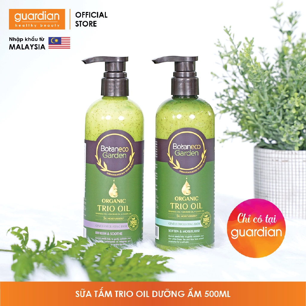 Sữa tắm tẩy tế bào chết Botaneco Garden dịu nhẹ mềm mại và dưỡng ẩm 500ml | BigBuy360 - bigbuy360.vn
