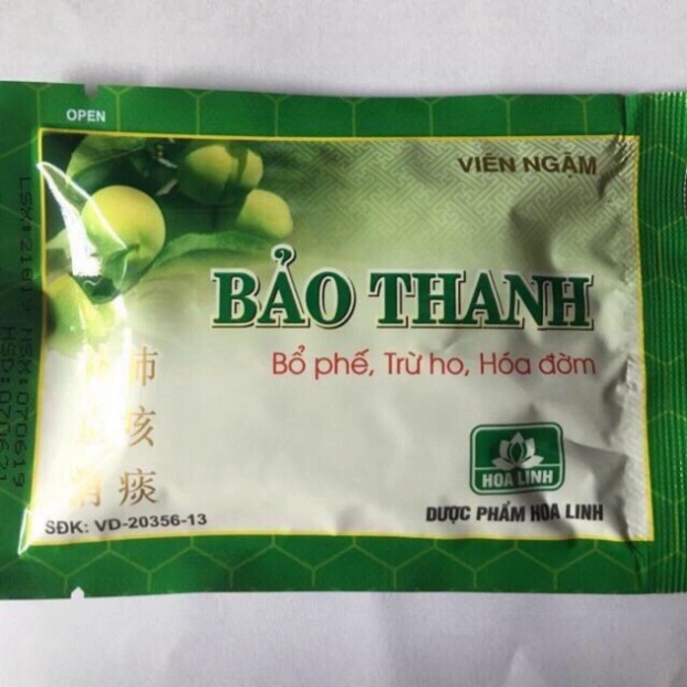 Viên ngậm Bảo Thanh - Vỉ 5 viên