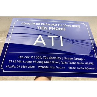 Biển mica công ty, thẻ tên, biển tên, bảng tên