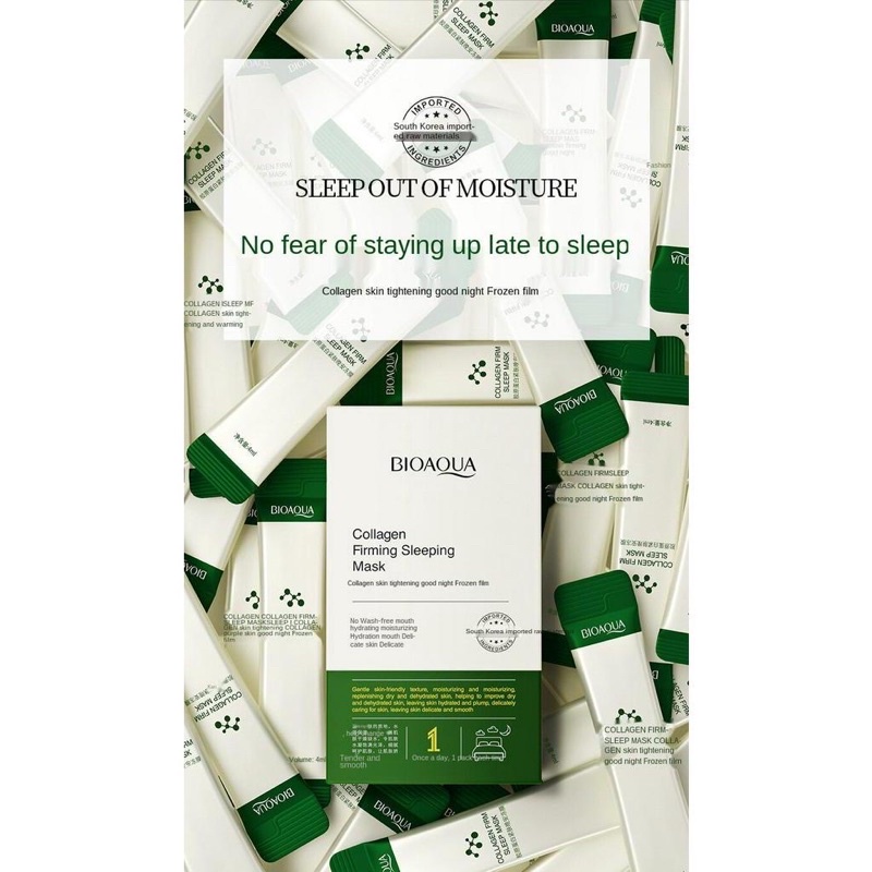 Hộp 20 Gói Mặt Nạ Thạch BIOAQUA Ngủ Dạng Gel