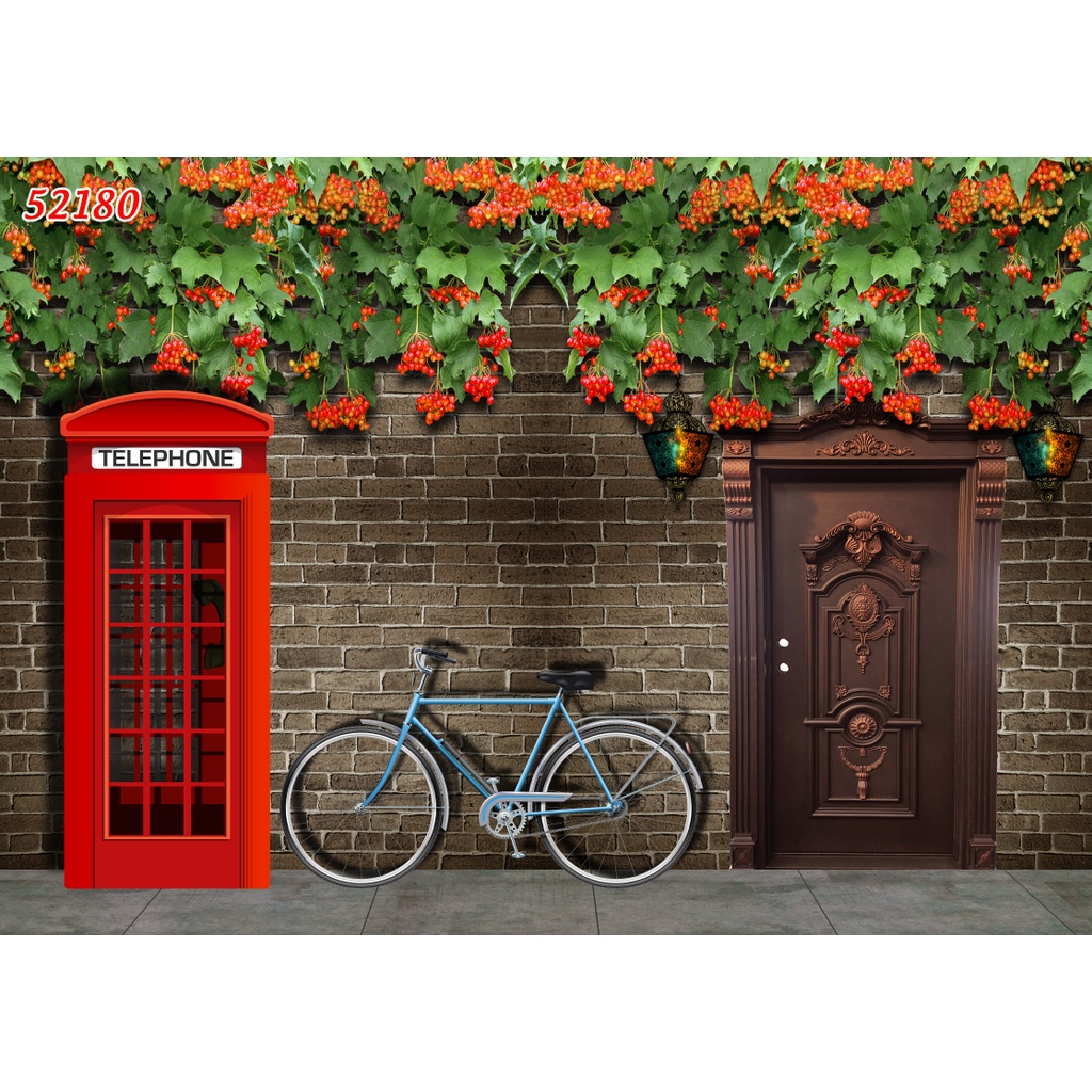 Tranh dán tường Quán Cafe, Trà Sữa, Trang Trí Cửa Hàng 3D tặng keo và dụng cụ dán