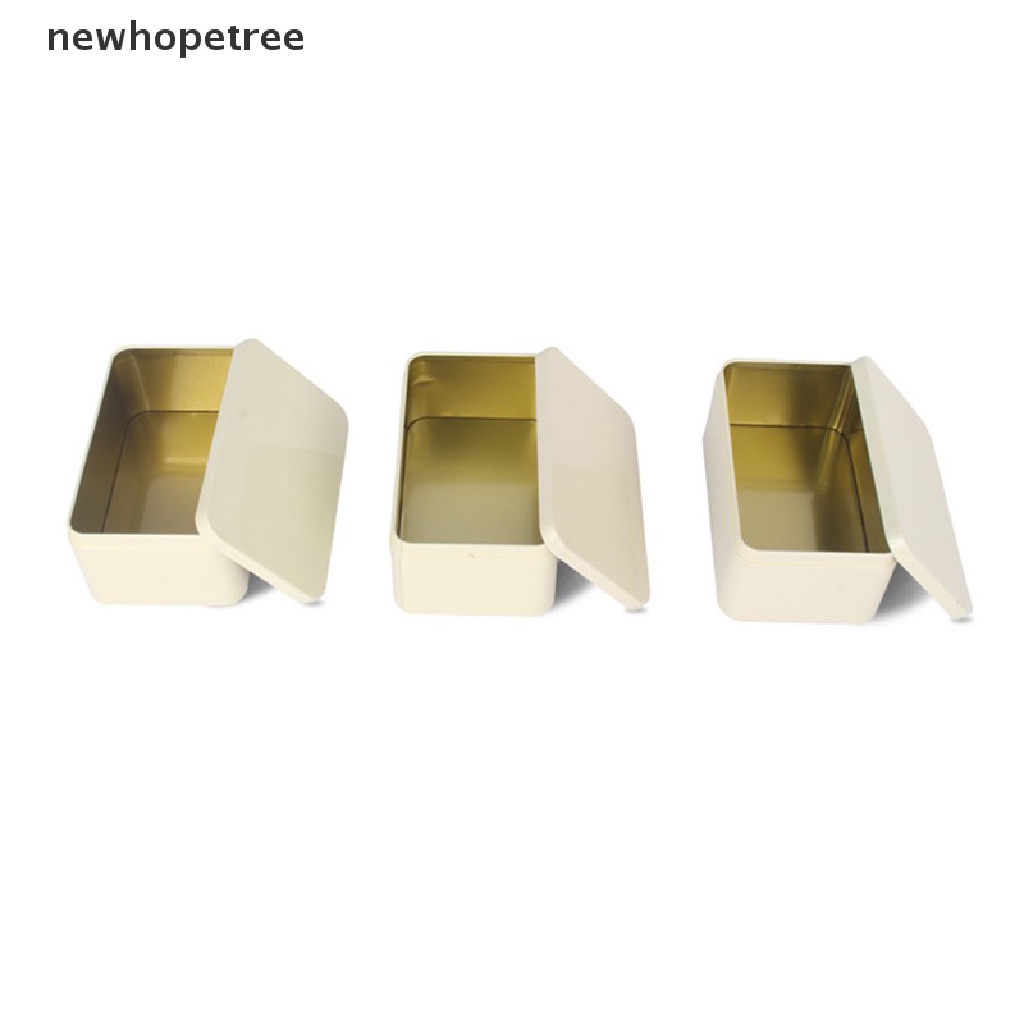 1 Hộp Thiếc Đựng Bánh Quy / Trà / Bánh Quy Bằng Kim Loại