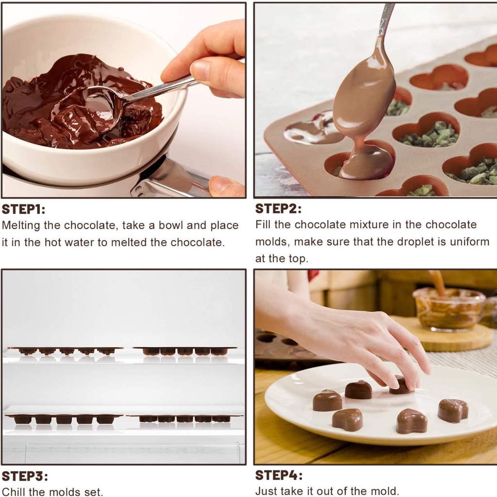 Khuôn Silicone Làm Bánh / Sô Cô La / Bánh Ngọt / Kẹo Ngọt Hình Chữ Cái Chất Lượng Cao