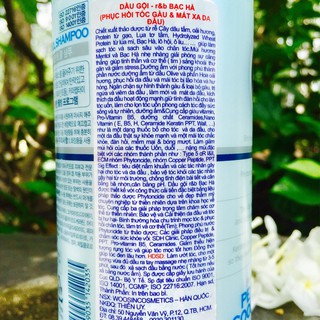 Dầu gội bạc hà R&B Peppermint Cool Shampoo 450ml