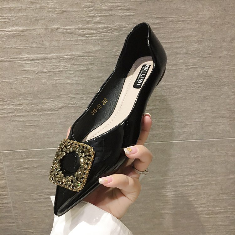 Giày Cao Gót Da Hở Ngón Kiểu Hàn Quốc Thiết Kế Thoải Mái Cho Nữ